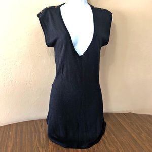 Charlotte Russe Plunge Neck Sweater